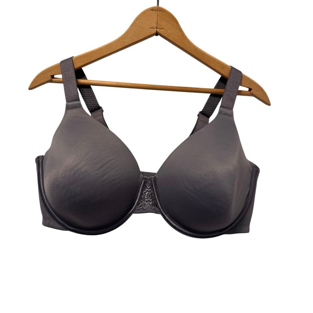 Vanity Fair Beauty Back Smoothing Bra Steele Underwire Molded Cup 38DD E